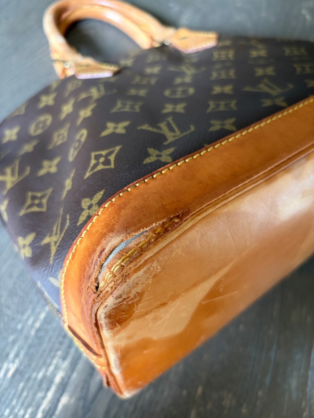 Louis Vuitton Monogram Alma Tote - Brown & Tan - Picture 5 of 8